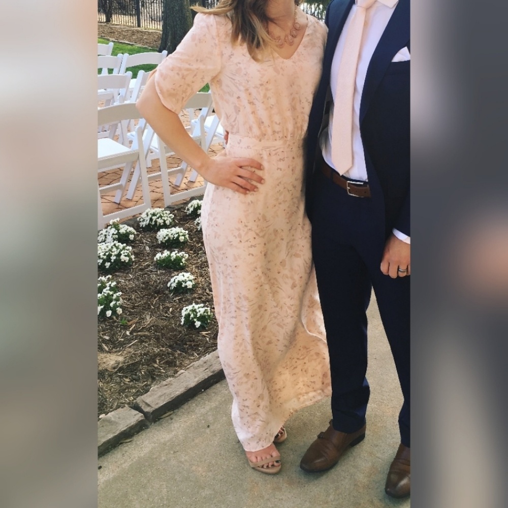 Modcloth Papier Floral Maxi Dress